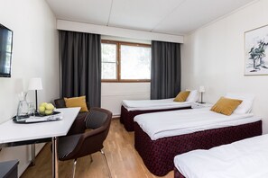 Triple Room | Desk, blackout drapes, iron/ironing board, free WiFi