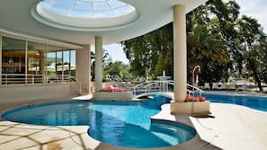 Indoor pool, outdoor pool