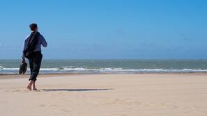 Aan het strand