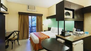 In-room safe, desk, blackout curtains, iron/ironing board