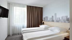 Literie hypoallergénique, coffre-forts dans les chambres, bureau