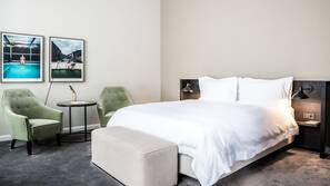 Hypoallergeen beddengoed, donzen dekbedden, een minibar