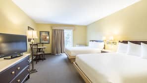Desk, iron/ironing board, cots/infant beds, free WiFi