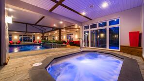 Indoor spa bath