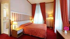 Down comforters, minibar, in-room safe, desk