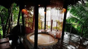 Indoor spa bath