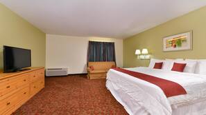 Down comforters, blackout drapes, soundproofing, iron/ironing board