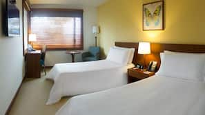 Premium bedding, down comforters, minibar, in-room safe