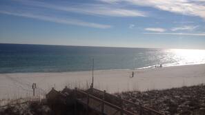 Private beach, white sand
