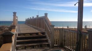 Private beach, white sand