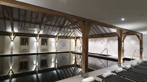 Indoor pool, seasonal outdoor pool