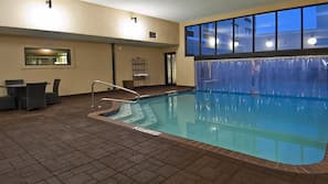 Outdoor pool, open 9 AM to 9 PM, sun loungers