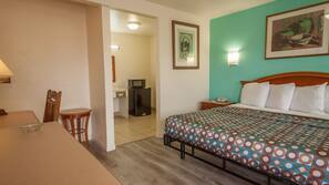 Desk, blackout drapes, free WiFi, linens