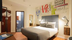 Premium bedding, pillow top beds, in-room safe, desk