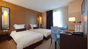 In-room safe, desk, blackout curtains, soundproofing
