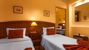 Pillow top beds, in-room safe, blackout curtains, free WiFi