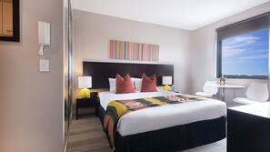 In-room safe, desk, blackout curtains, soundproofing