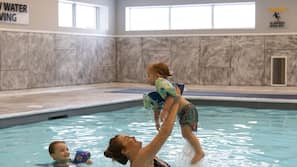 Indoor pool, seasonal outdoor pool