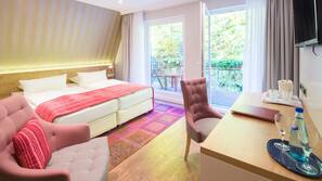 Hochwertige Bettwaren, Pillowtop-Betten, Minibar, Zimmersafe