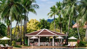 Outdoor pool, open 7:00 AM to 6:00 PM, pool umbrellas, pool loungers