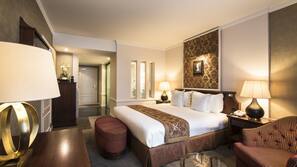 Premium bedding, minibar, in-room safe, desk