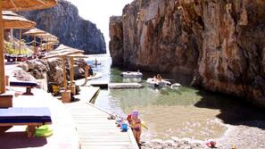 Private beach, beach shuttle, sun-loungers, beach umbrellas