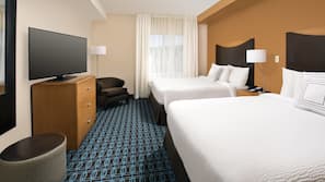 Egyptian cotton sheets, premium bedding, pillowtop beds, desk