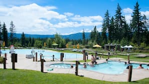 Indoor pool, seasonal outdoor pool
