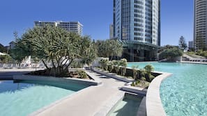 Indoor pool, 2 outdoor pools