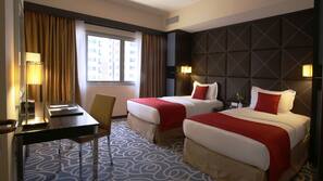 Pillow top beds, in-room safe, desk, iron/ironing board