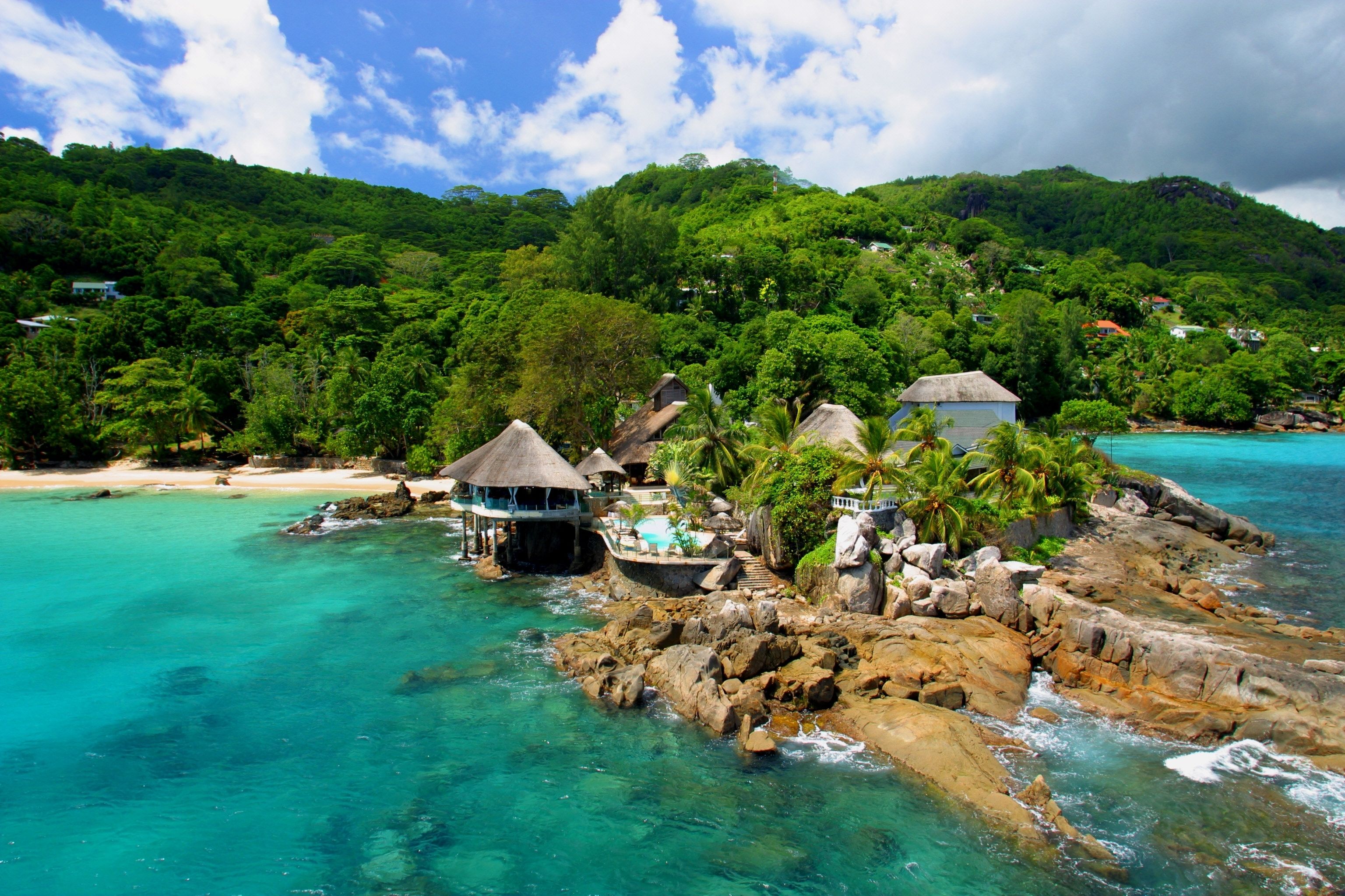 Sunset Beach Hotel in Mahe Island, Seychelles