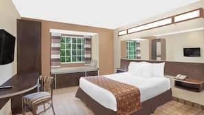 Premium bedding, down comforters, in-room safe, desk
