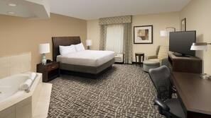 In-room safe, desk, laptop workspace, blackout drapes
