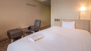 Desk, blackout drapes, soundproofing, iron/ironing board