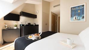 Premium bedding, minibar, in-room safe, soundproofing