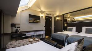 Premium bedding, in-room safe, soundproofing, iron/ironing board