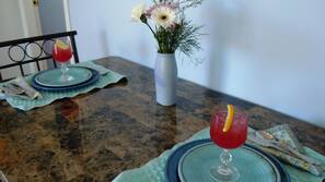 Fridge, microwave, oven, hob
