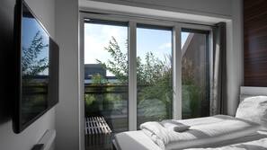 Blackout curtains, free WiFi, linens
