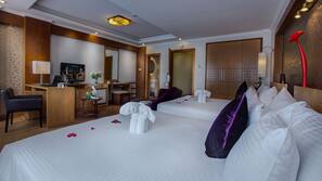 Minibar, in-room safe, desk, blackout curtains