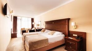 Premium bedding, minibar, in-room safe, desk