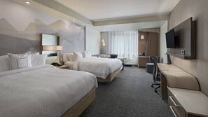 In-room safe, desk, laptop workspace, blackout drapes
