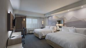 In-room safe, desk, laptop workspace, blackout drapes
