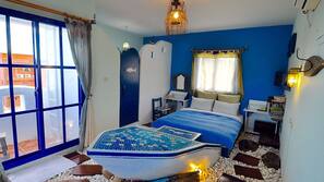 Desk, blackout drapes, rollaway beds, free WiFi