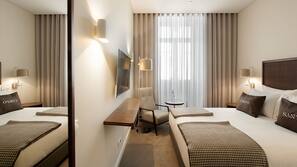 Minibar, värdeförvaringsskåp på rummet, gratis wi-fi och sängkläder