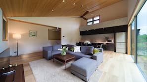 Flat-screen TV, Netflix, DVD player