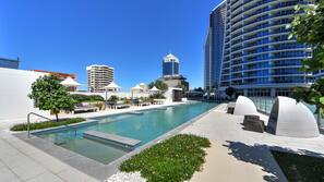 Indoor pool, outdoor pool