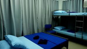 Desk, free WiFi, linens