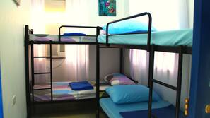 Desk, free WiFi, linens