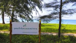 บนชายหาด