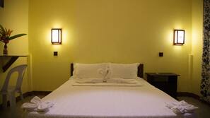 Individually decorated, desk, blackout curtains, rollaway beds